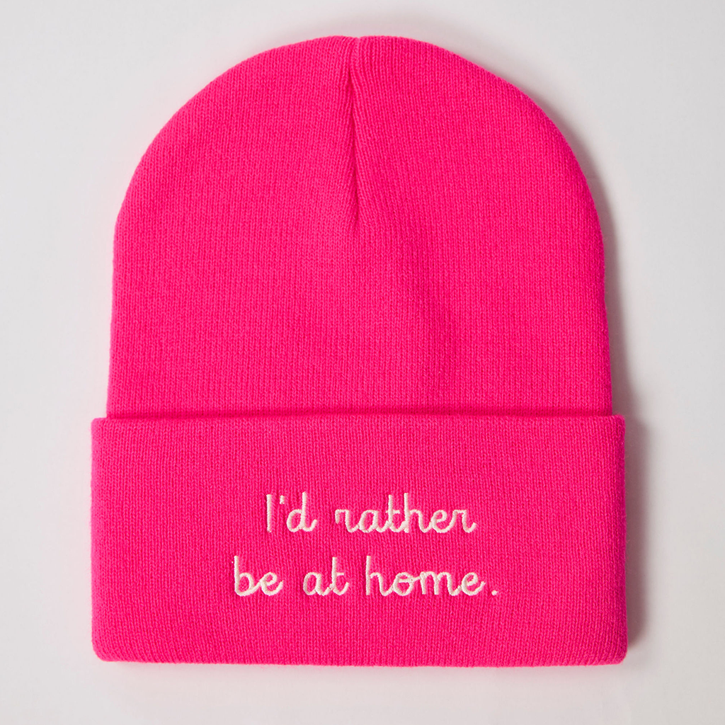 "I'd Rather be at Home" Beanie
